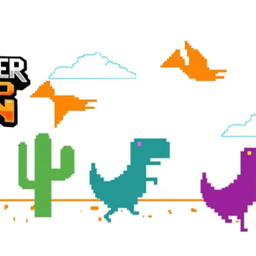 2 Player Dino Run - Play on the-freakcircus.com