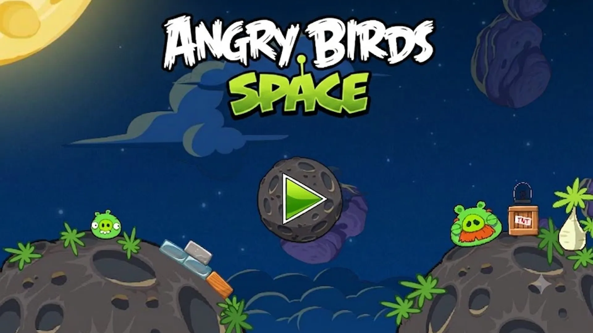 Angry Birds Space Background Art - the-freakcircus.com Angry Birds Space - Atmospheric Visual Novel Background | the-freakcircus.com