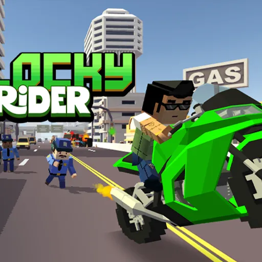 Blocky Rider - Play on the-freakcircus.com