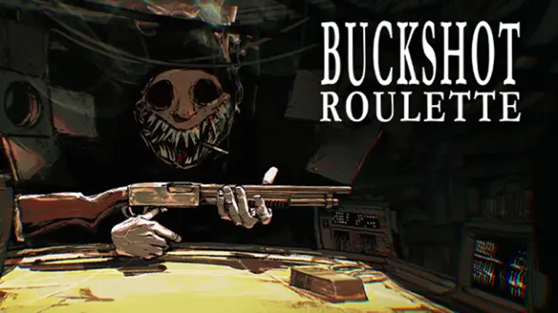 Buckshot Roulette - Atmospheric Visual Novel Background | the-freakcircus.com