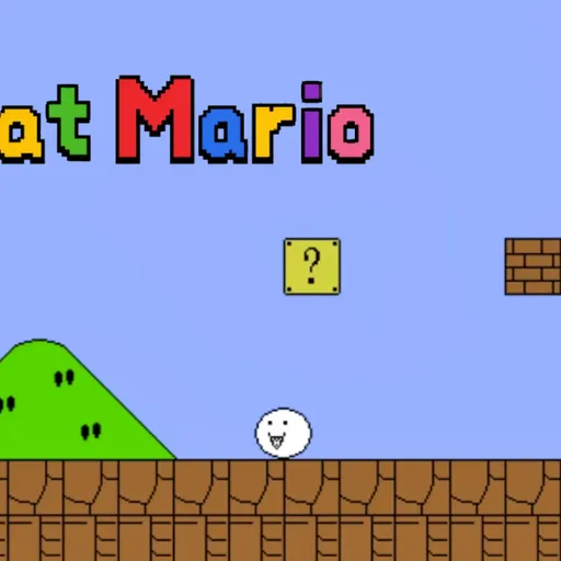Cat Mario: Dodge Invisible Traps in Troll Platformer World - Play on the-freakcircus.com