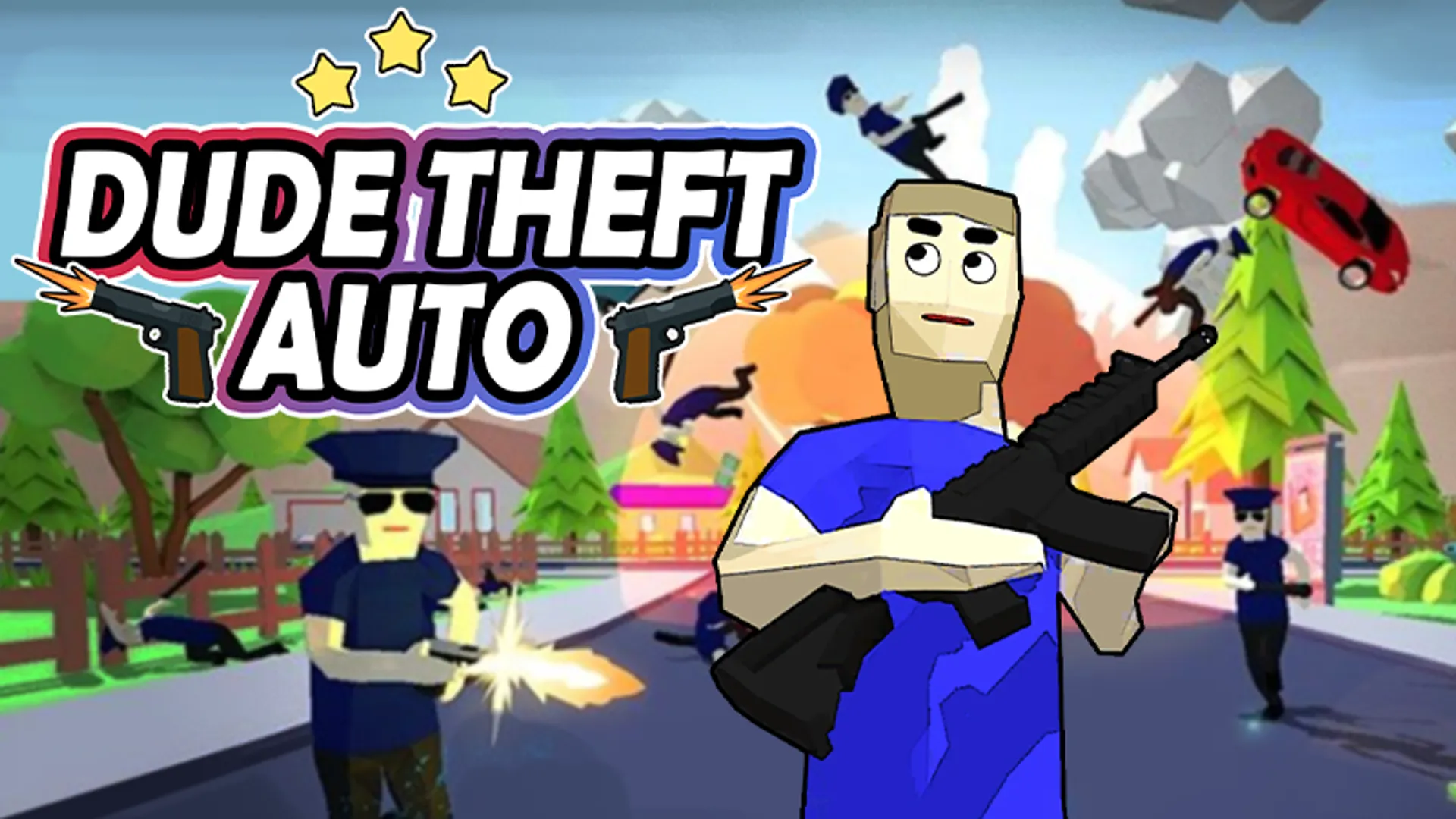 Dude Theft Auto - Atmospheric Visual Novel Background | the-freakcircus.com