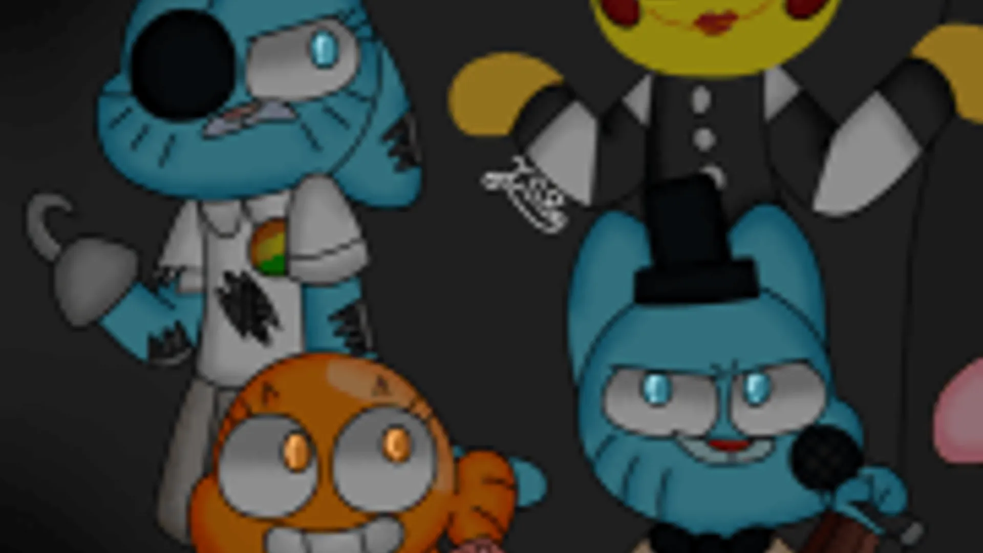 Five Nights at Gumball - Atmospheric Visual Novel Background | the-freakcircus.com