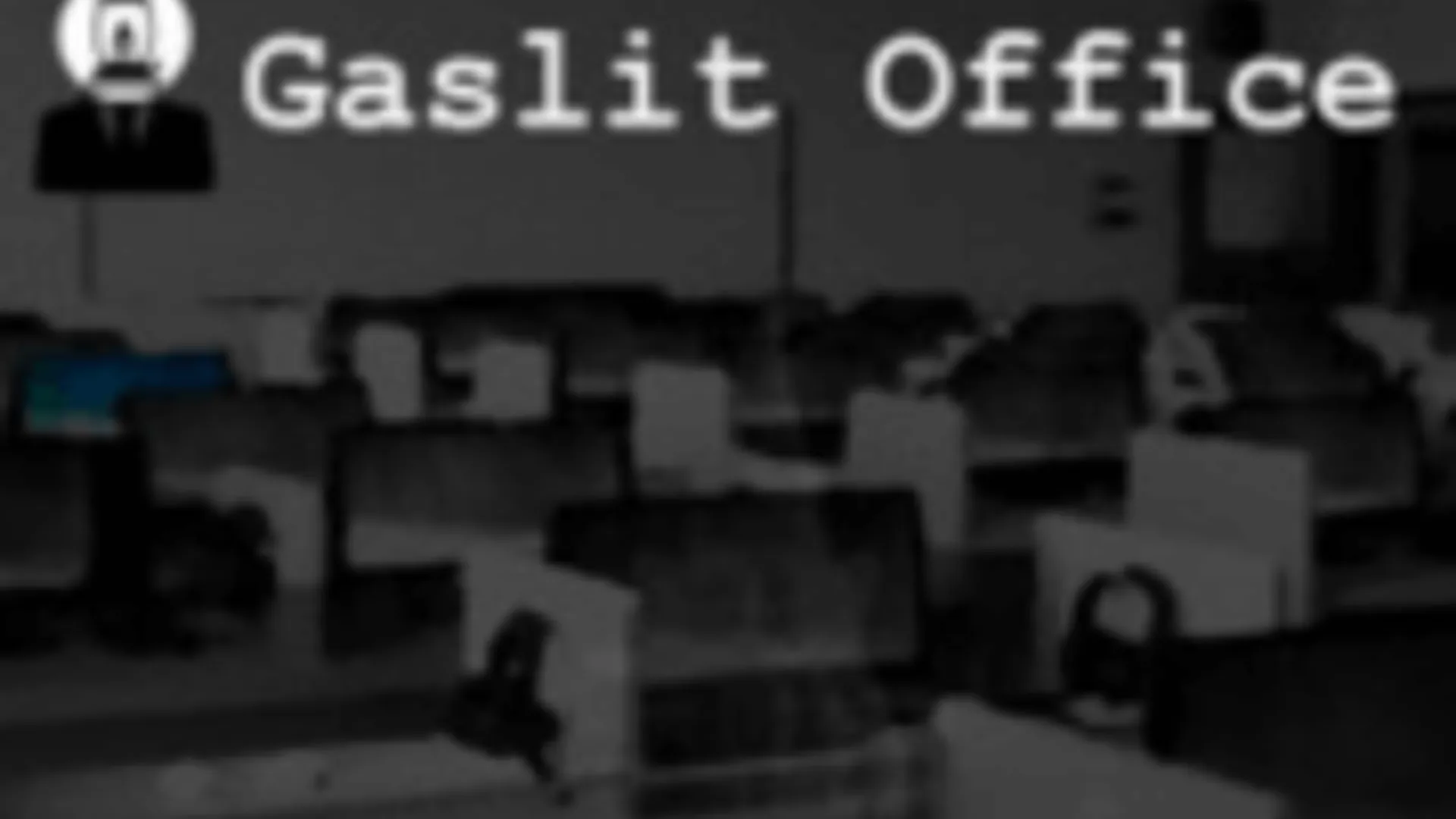 Gaslit Office - Atmospheric Visual Novel Background | the-freakcircus.com
