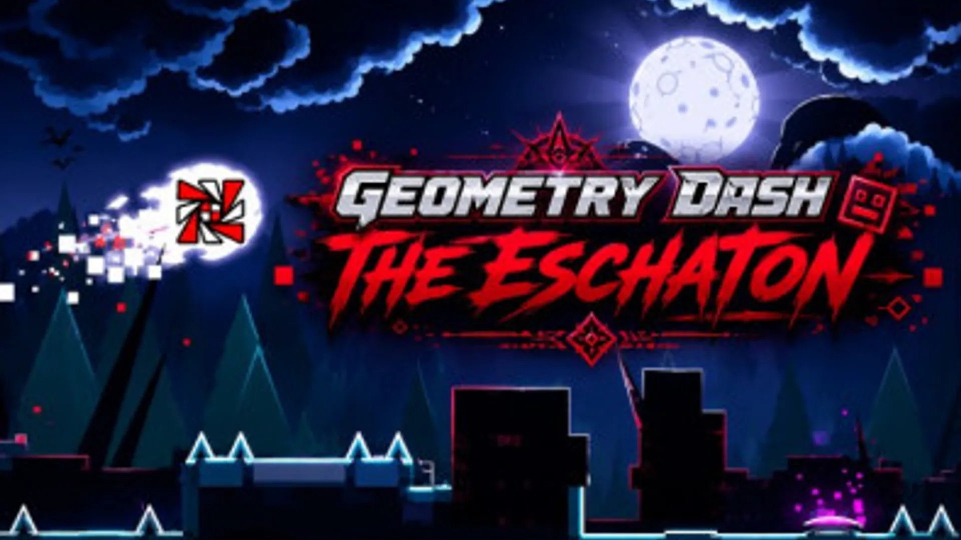 Geometry Dash The Eschaton Background Art - the-freakcircus.com Geometry Dash The Eschaton - Atmospheric Visual Novel Background | the-freakcircus.com