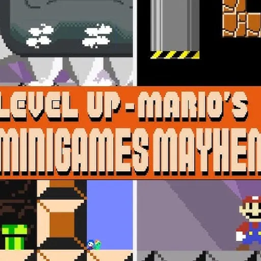 Level Up: Mario's MiniGame Mayhem: Survive Brutal Trials - Play on the-freakcircus.com
