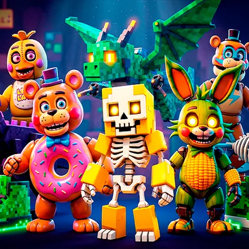 Merge Brainrots: Mine and FNAF - Strategy Puzzle Gaming - Play on the-freakcircus.com