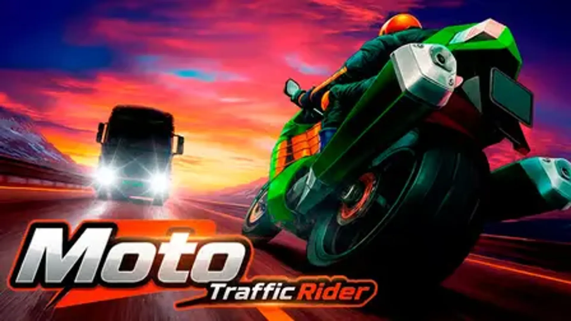 Moto Traffic Rider - Atmospheric Visual Novel Background | the-freakcircus.com