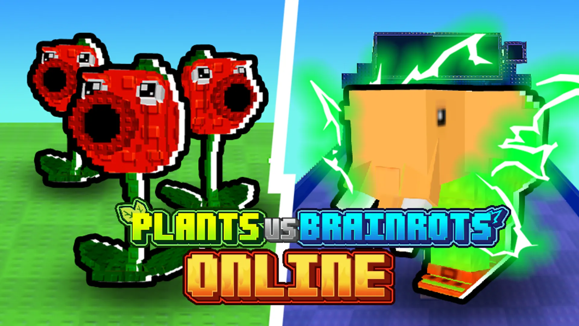 Plants vs Brainrots Online - Atmospheric Visual Novel Background | the-freakcircus.com