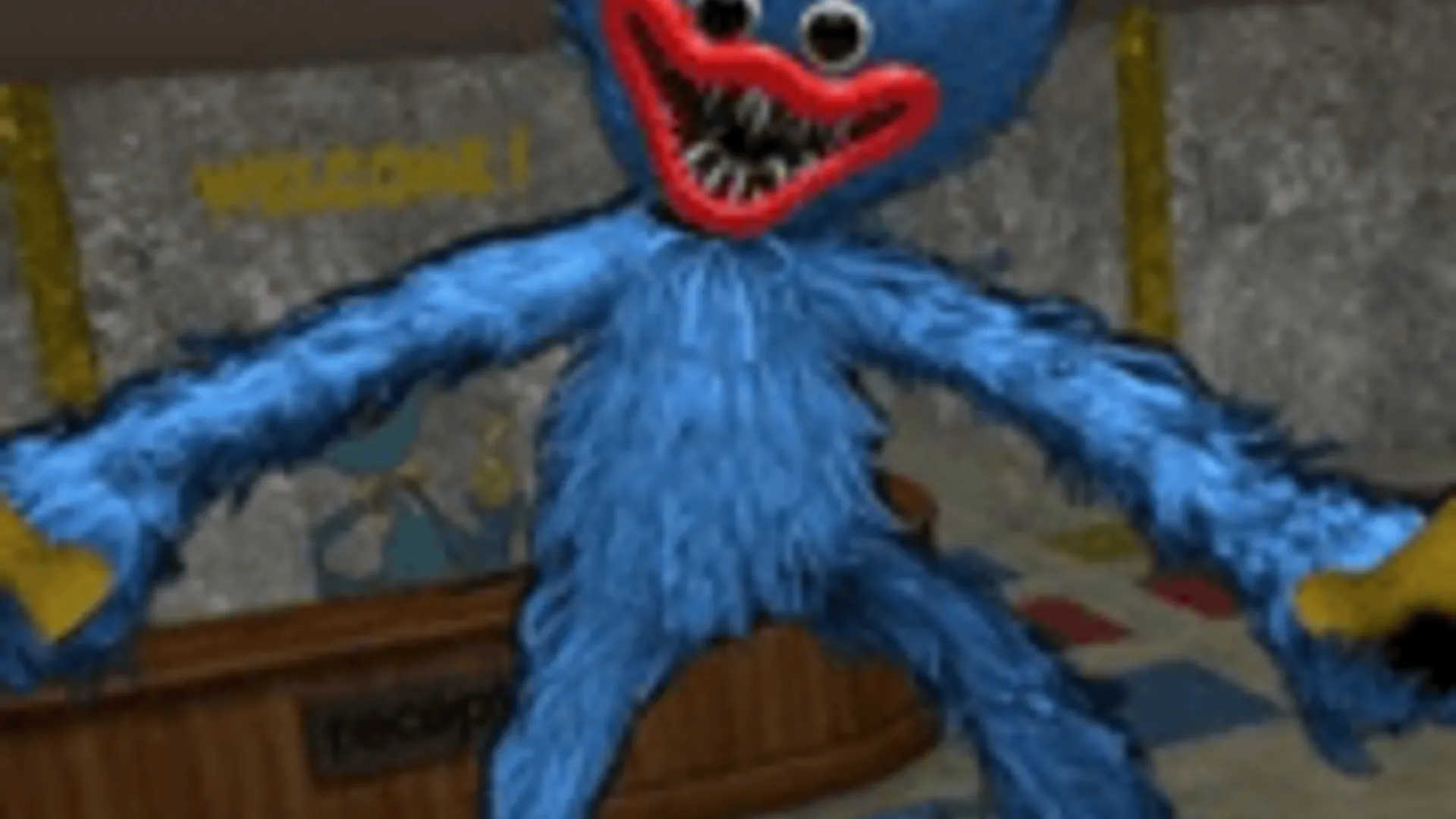 Poppy Survive Time: Huggy Wuggy - Atmospheric Visual Novel Background | the-freakcircus.com