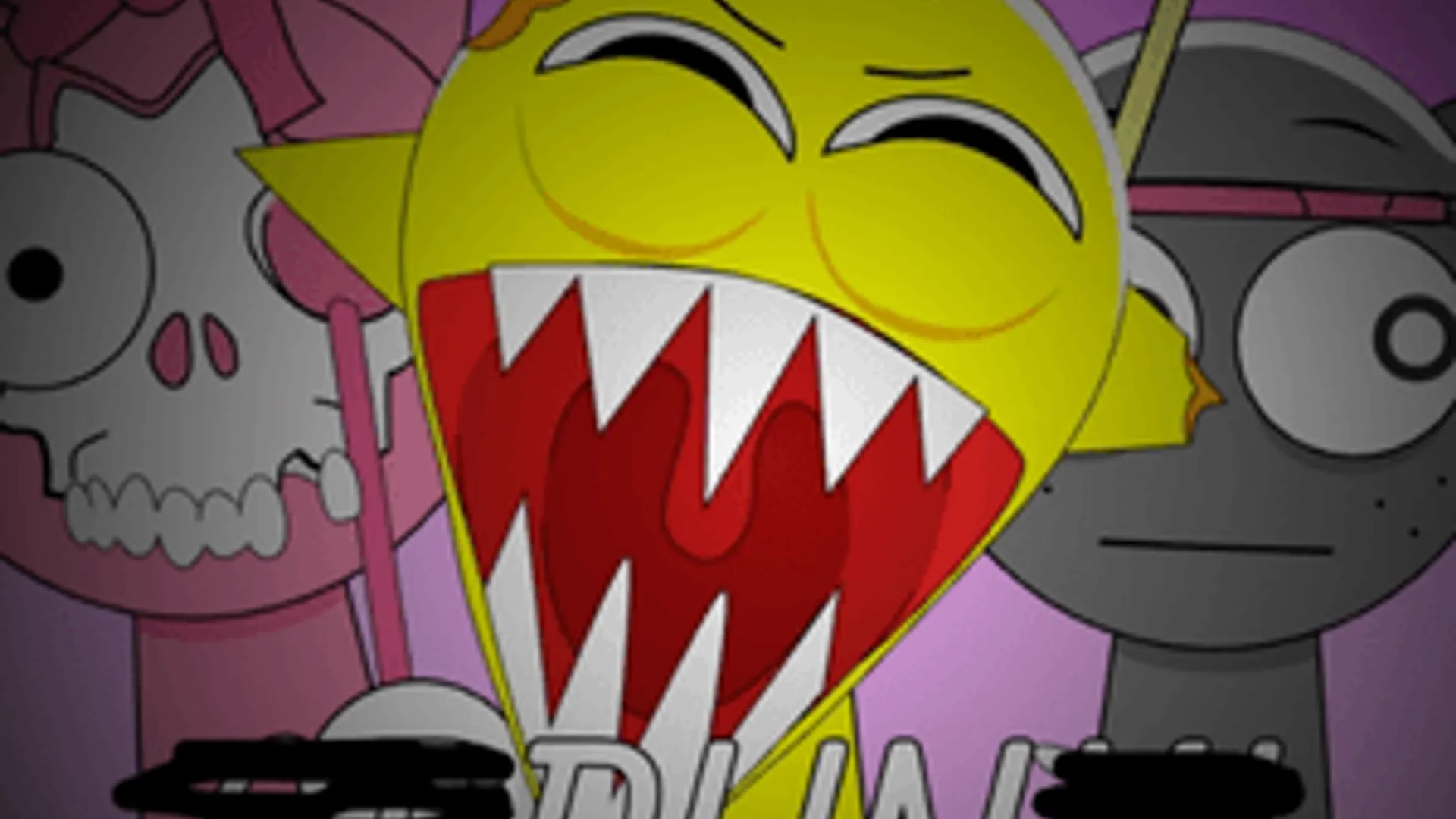 Sprunki Banana Porridge - Atmospheric Visual Novel Background | the-freakcircus.com