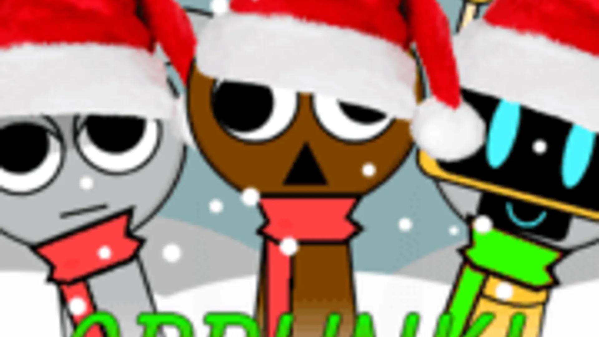 Sprunki Christmas - Atmospheric Visual Novel Background | the-freakcircus.com