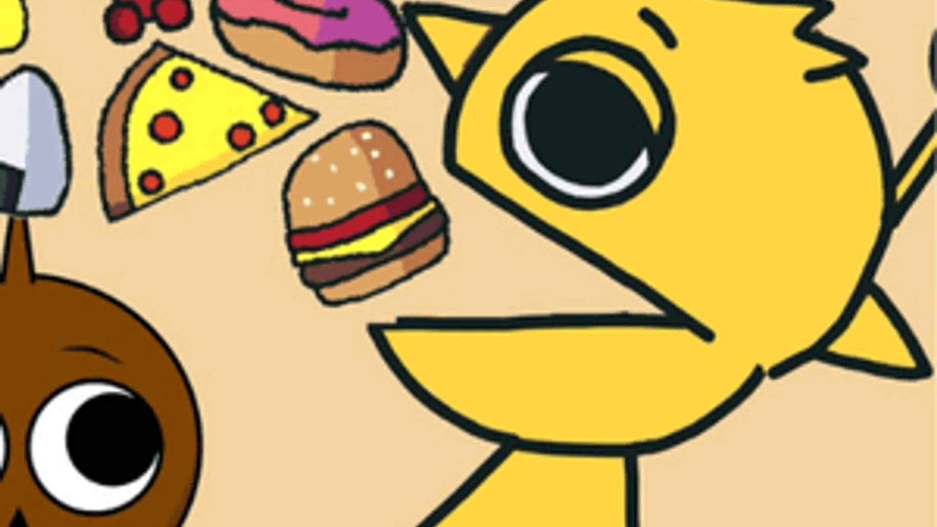 Sprunki Feed Simon - Atmospheric Visual Novel Background | the-freakcircus.com