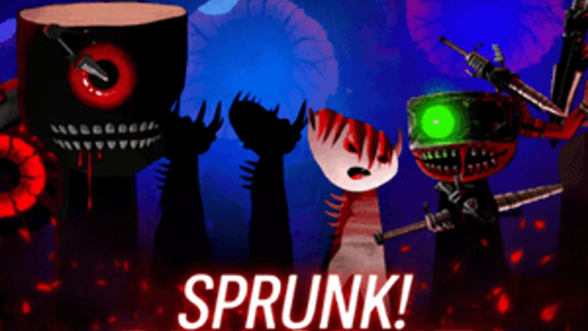 Sprunki Phase 17 - Atmospheric Visual Novel Background | the-freakcircus.com