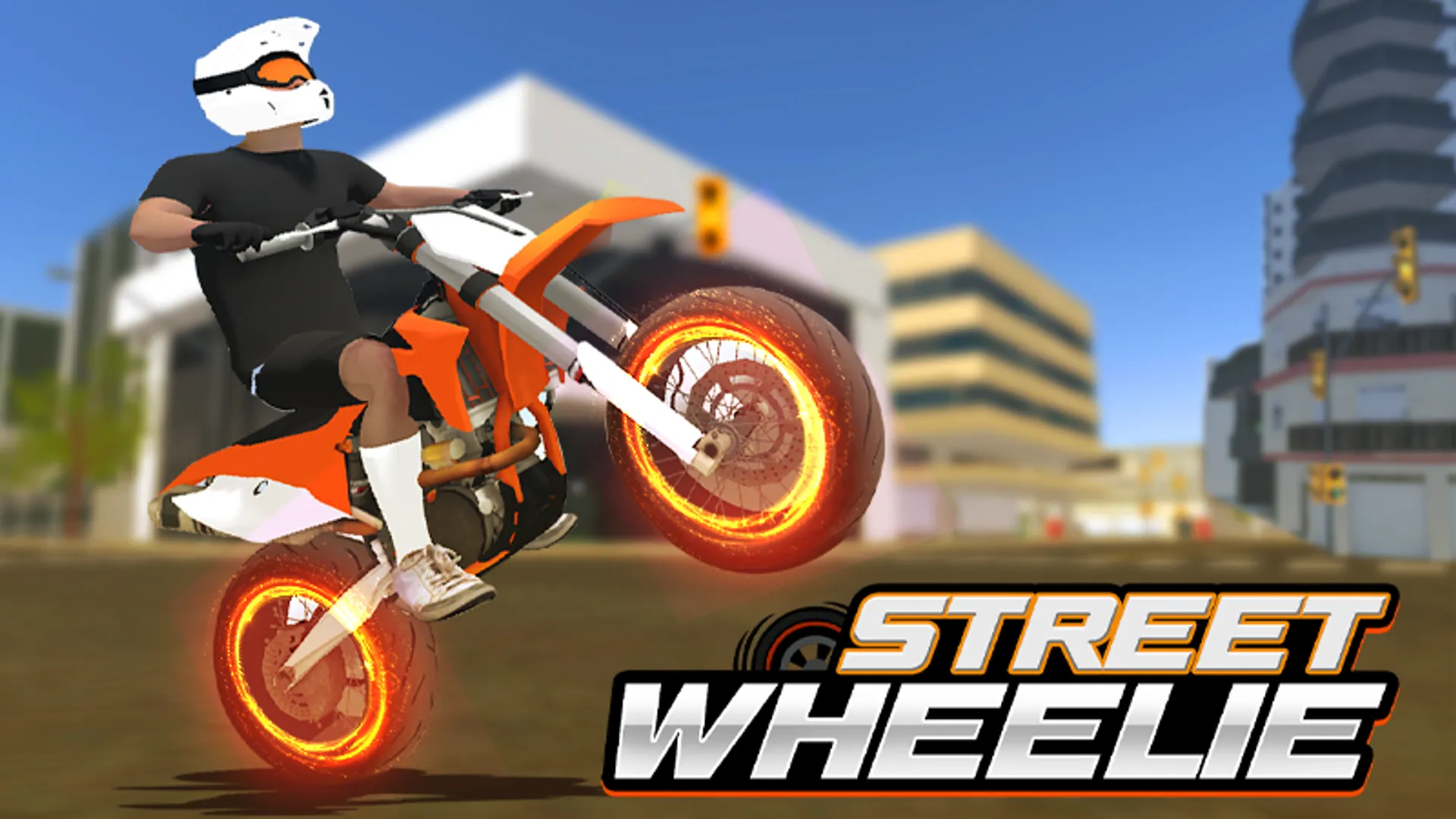 Street Wheelie Background Art - the-freakcircus.com Street Wheelie - Atmospheric Visual Novel Background | the-freakcircus.com