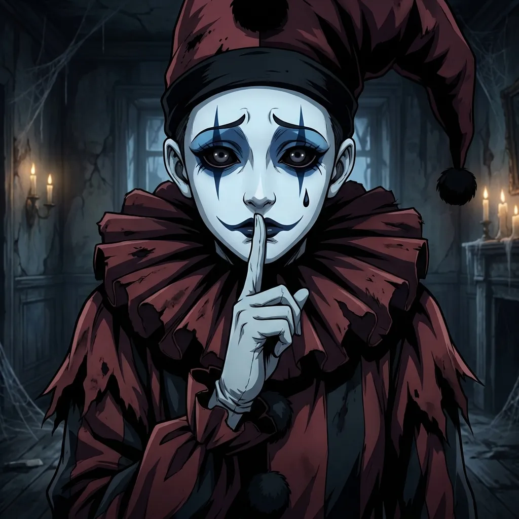 Pierrot the silent yandere clown from The Freak Circus - the-freakcircus.com